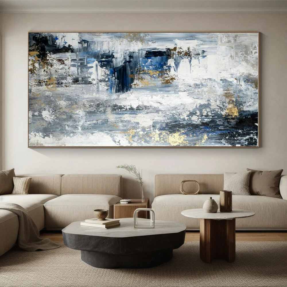 Textured_Abstract_Blue_Gray_Abstract_Wall_Art_N32SY wall art
